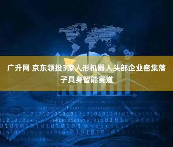 广升网 京东领投3家人形机器人头部企业密集落子具身智能赛道