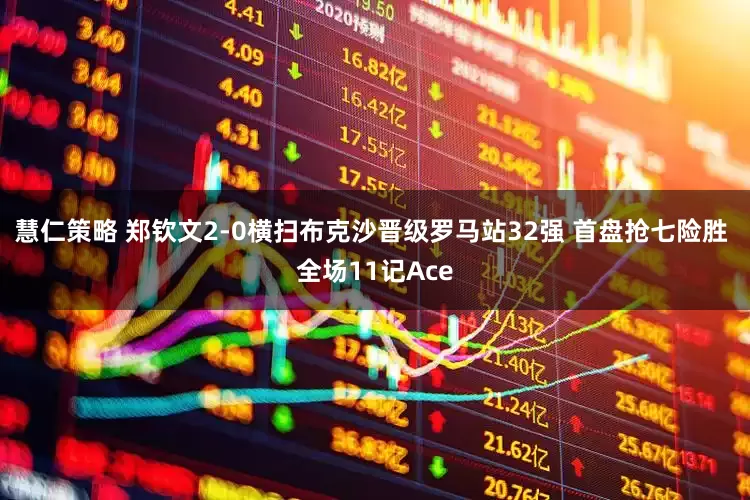 慧仁策略 郑钦文2-0横扫布克沙晋级罗马站32强 首盘抢七险胜 全场11记Ace
